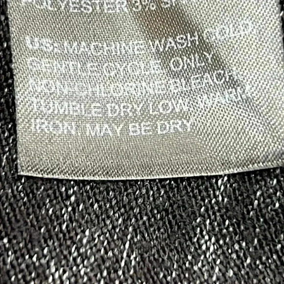 Chico’s Zenergy Pullover Tunic Sweater Size 12/14 (Chico’s 2) Heathered Black - Picture 9 of 11